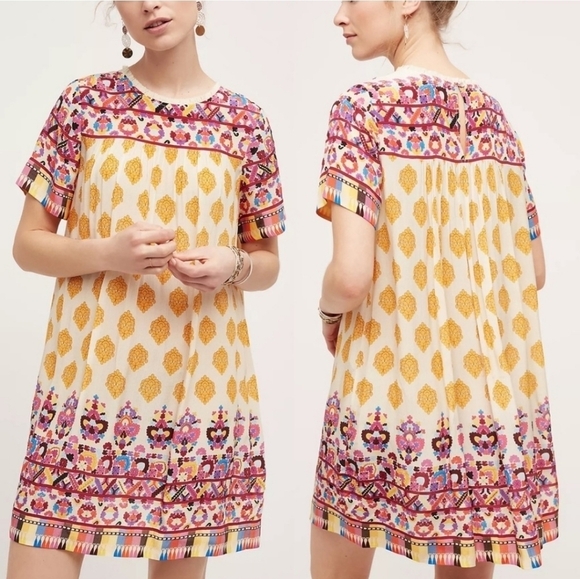Anthropologie by Tanvi Kedia Narcisa Caltha Swing Dress XS - Picture 2 of 16